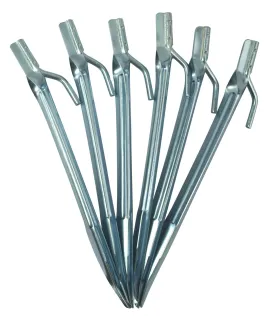 9 Inch Heavy Duty Tent Pegs (Pack of 6)