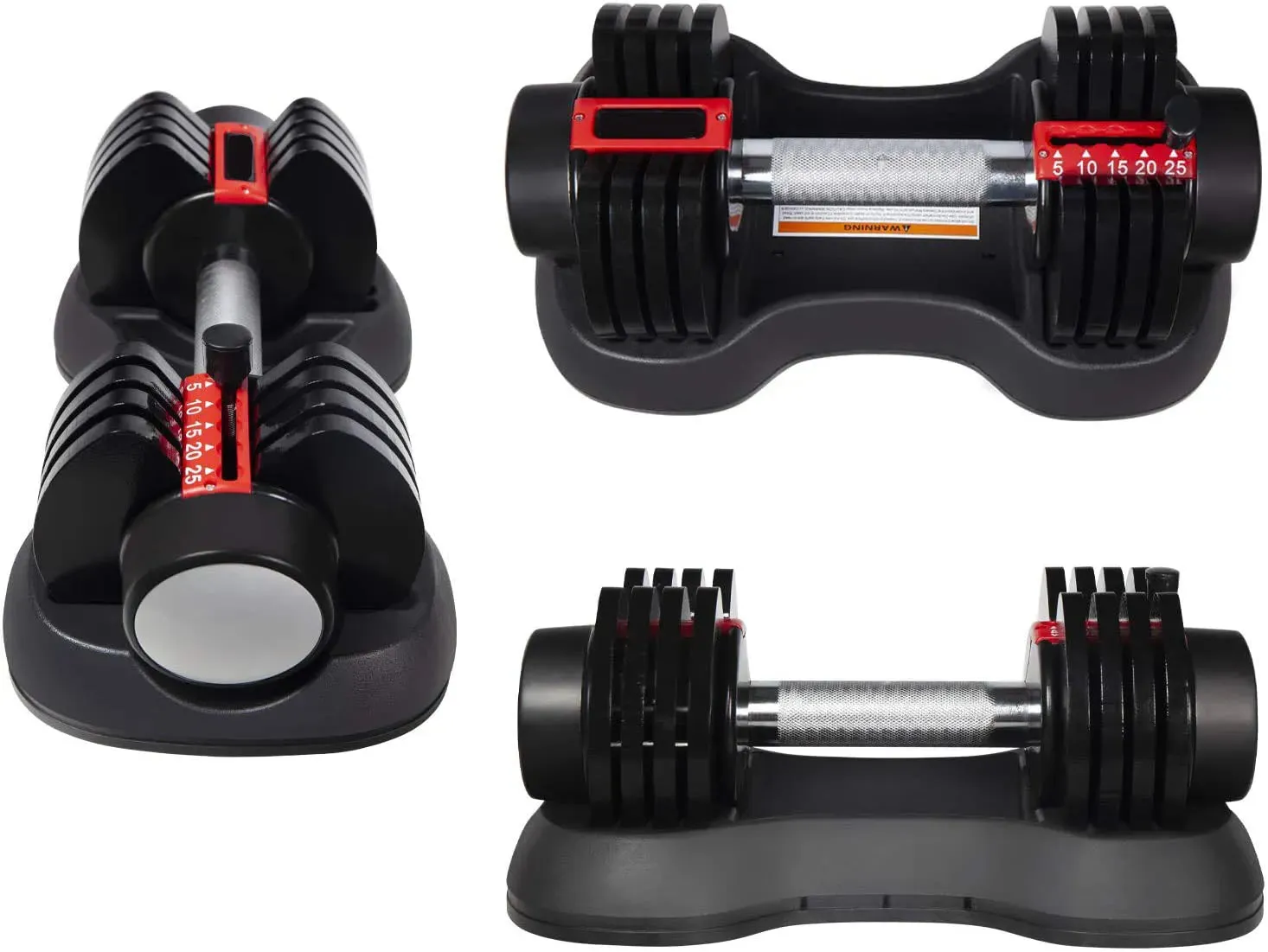 Adjustable Dumbbells 25 lbs for Home Gym Workout
