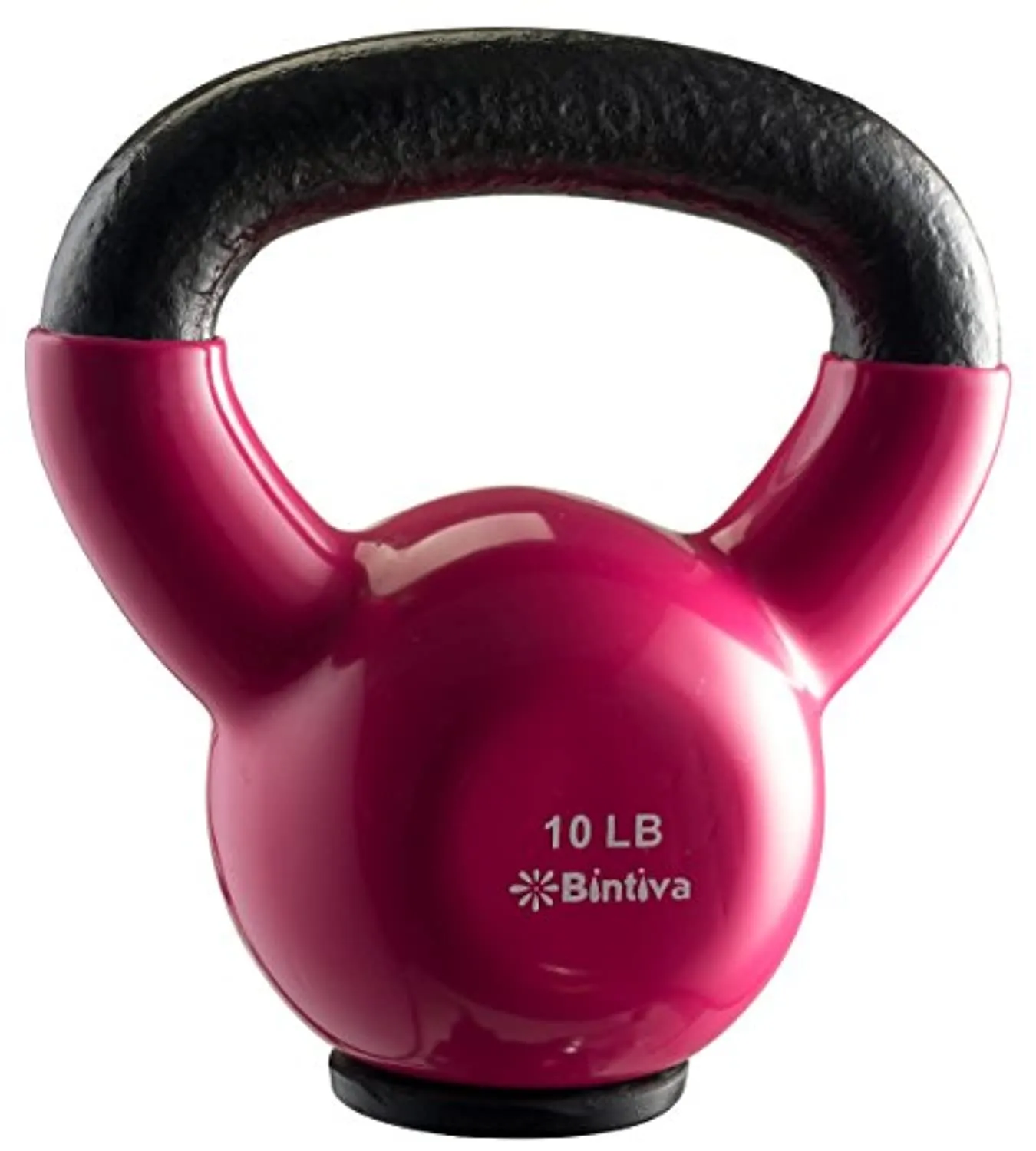 bintiva Kettlebells - Professional Grade, Vinyl Coated, Solid Cast Iron Weights with a Special Protective Bottom