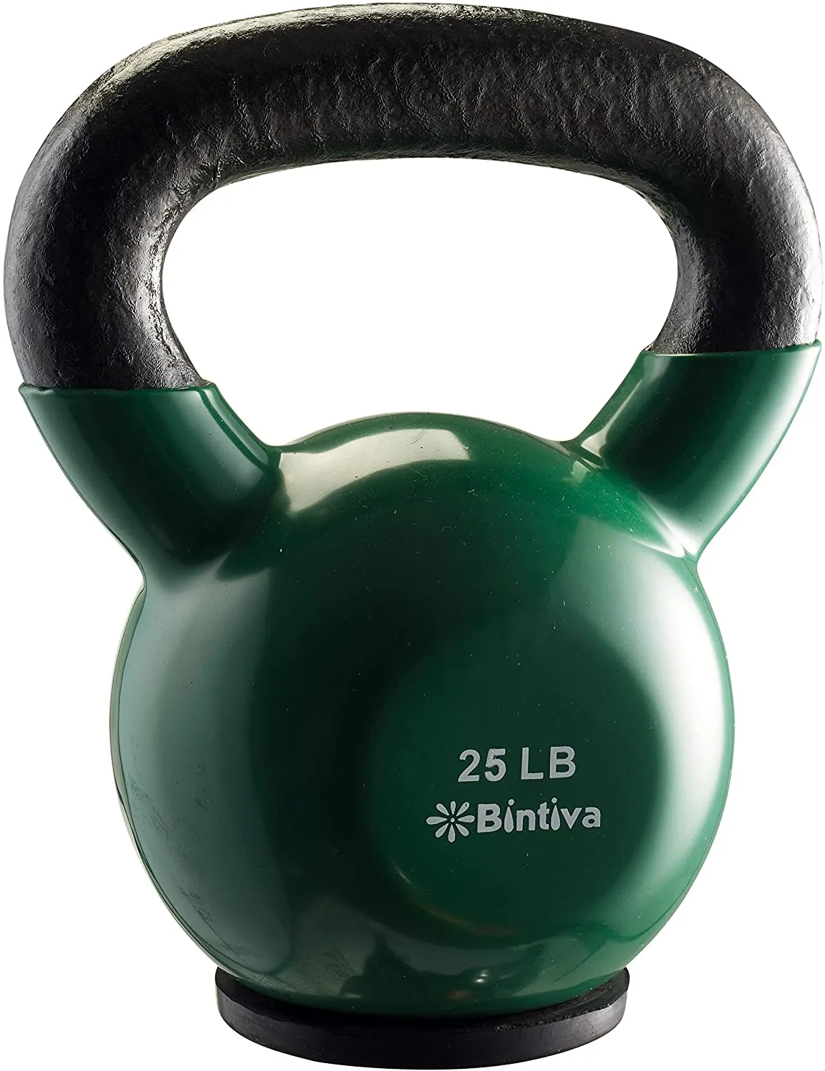 bintiva Kettlebells - Professional Grade, Vinyl Coated, Solid Cast Iron Weights with a Special Protective Bottom