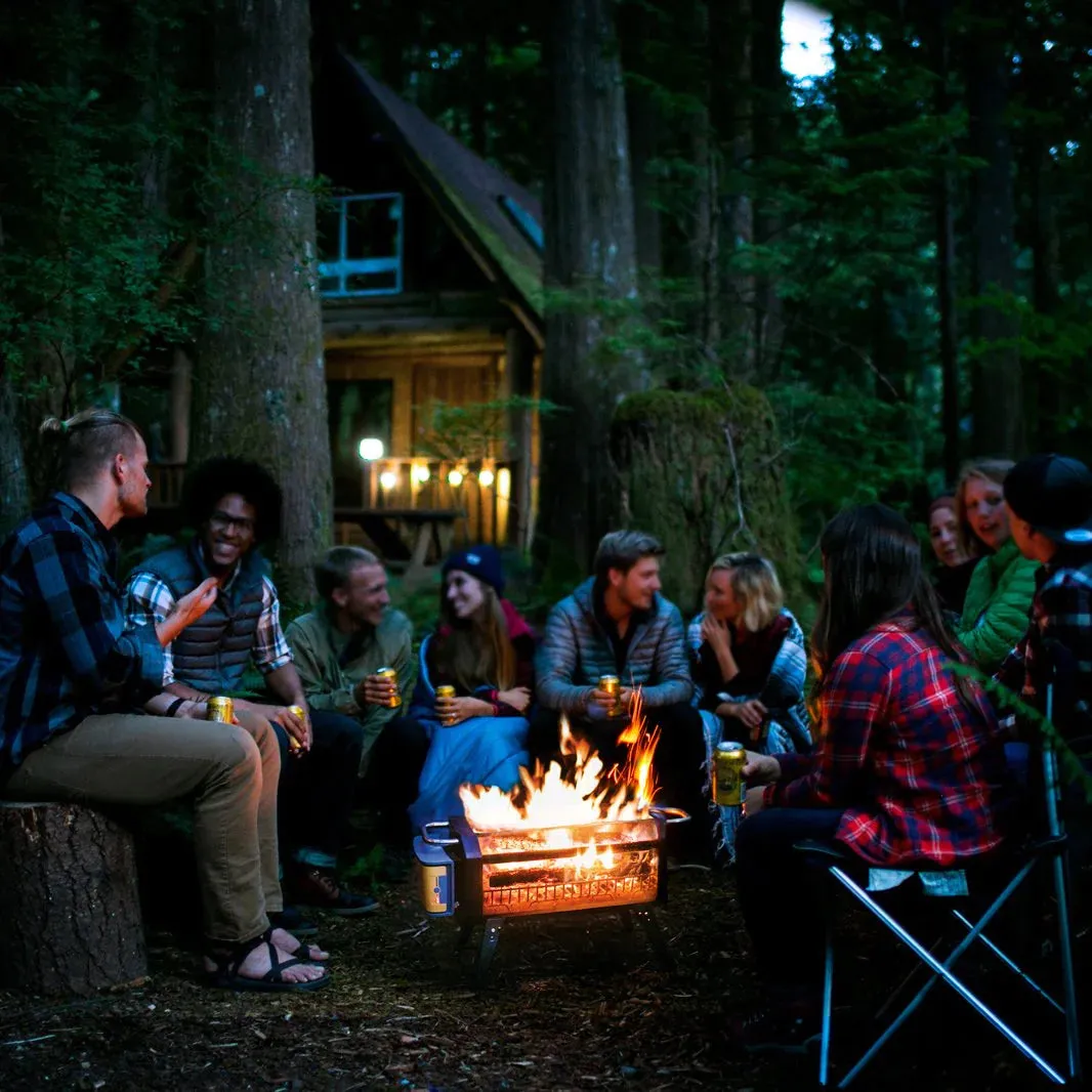 Biolite Firepit  Wood & Charcoal Smokeless Fire Pit