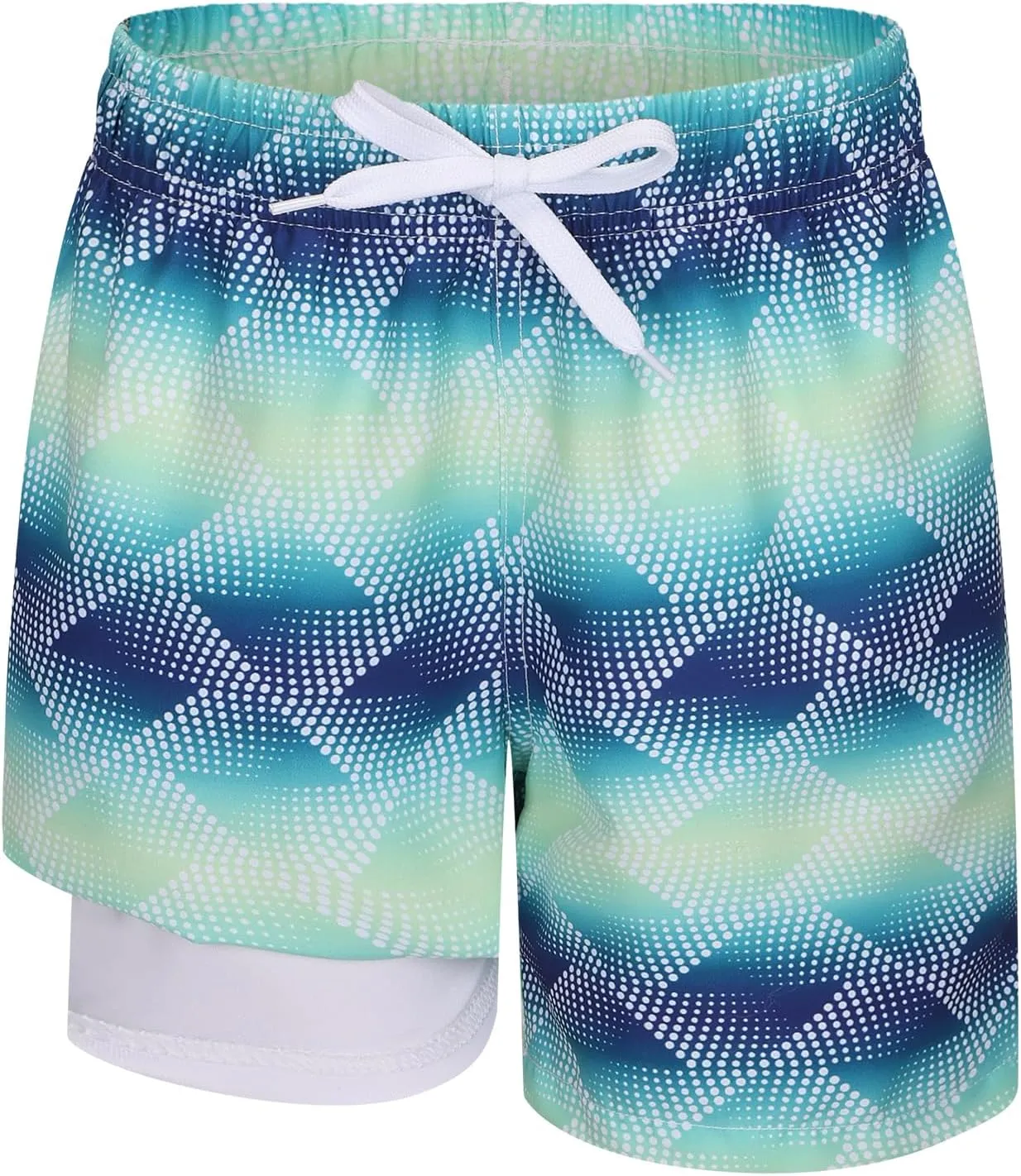 Boys Swim Trunks with Compression Liner for Kids Boys Quick Dry Board Shorts Beach Shorts Swimwear 3-16 Years