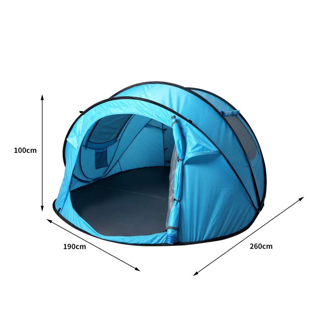 Camping Tent Pop-Up Beach Outdoor Family Portable Dome - 4 Person