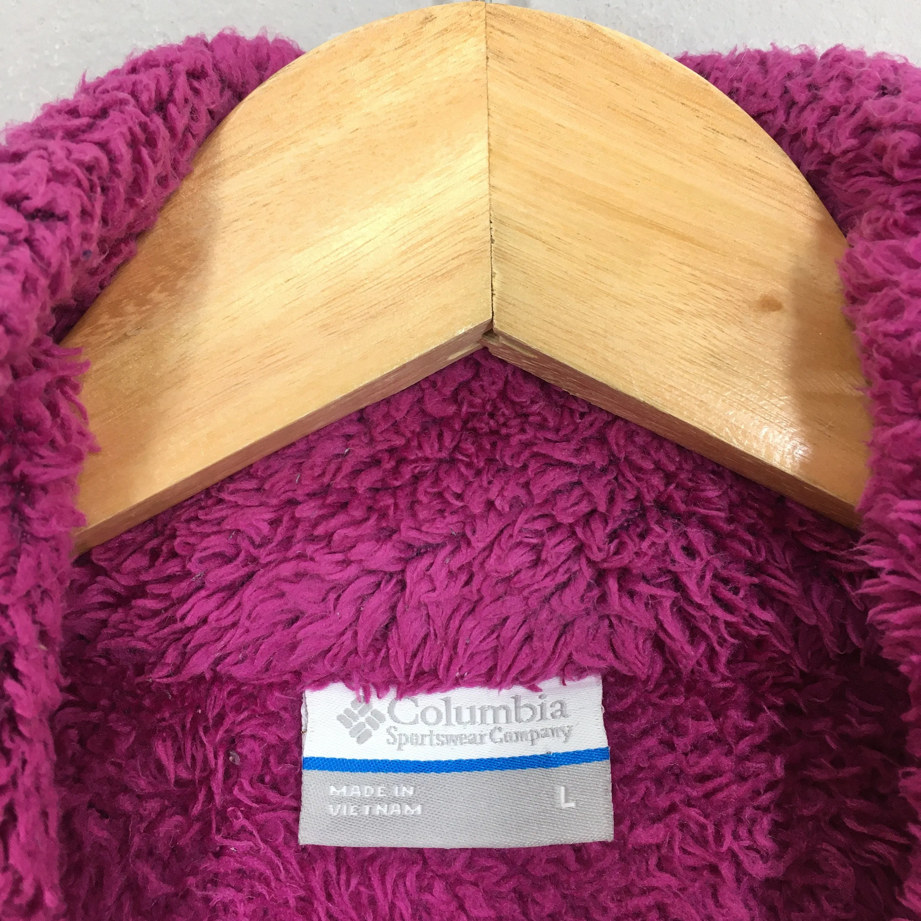 Columbia Fleece Zipper Sweater Women Large