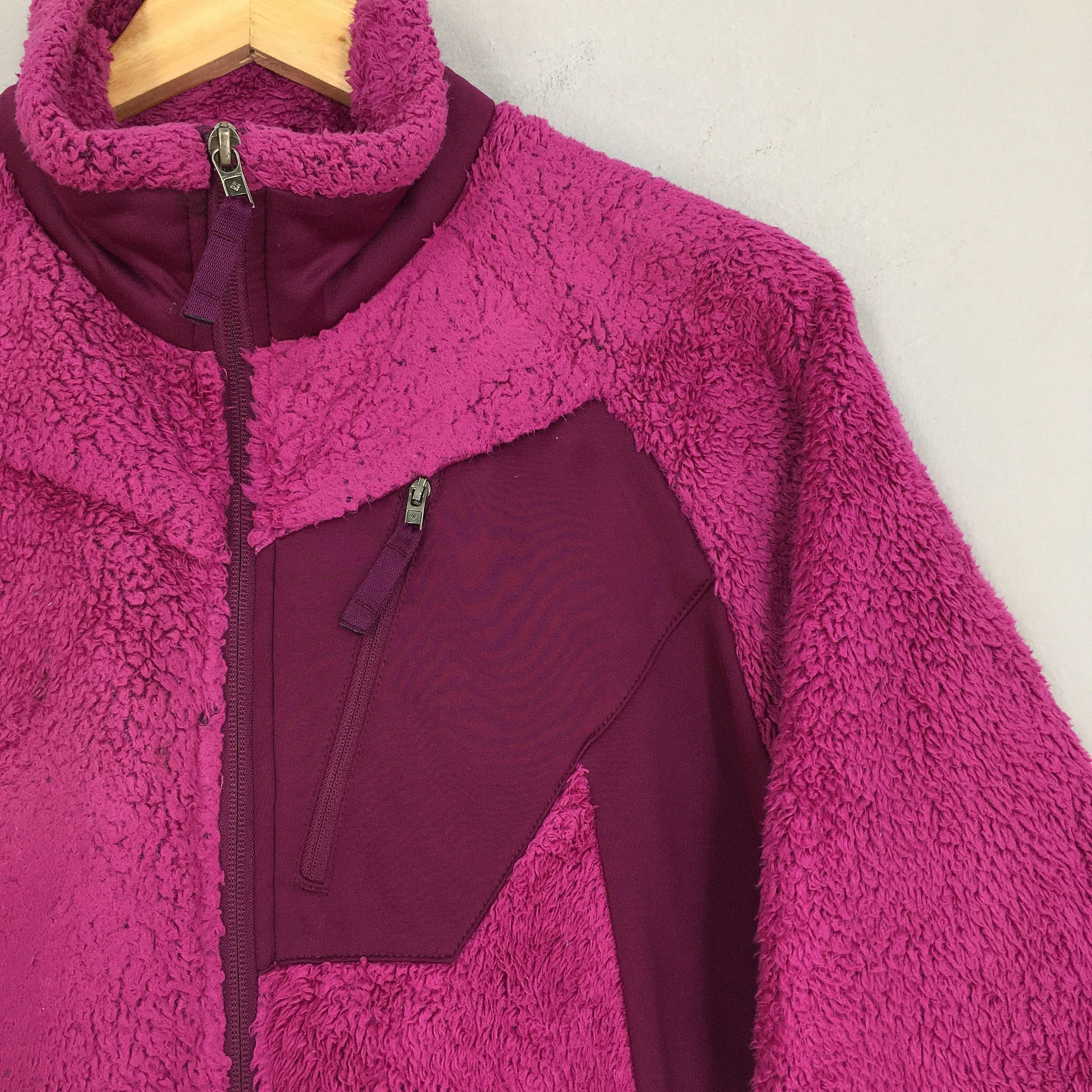 Columbia Fleece Zipper Sweater Women Large