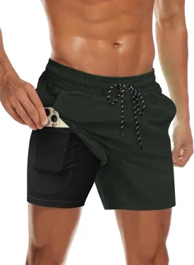 COOFANDY Men's Swim Trunks Quick Dry Bathing Suit with Pockets Swimwear Beach Board Short Swimsuit S-XXL