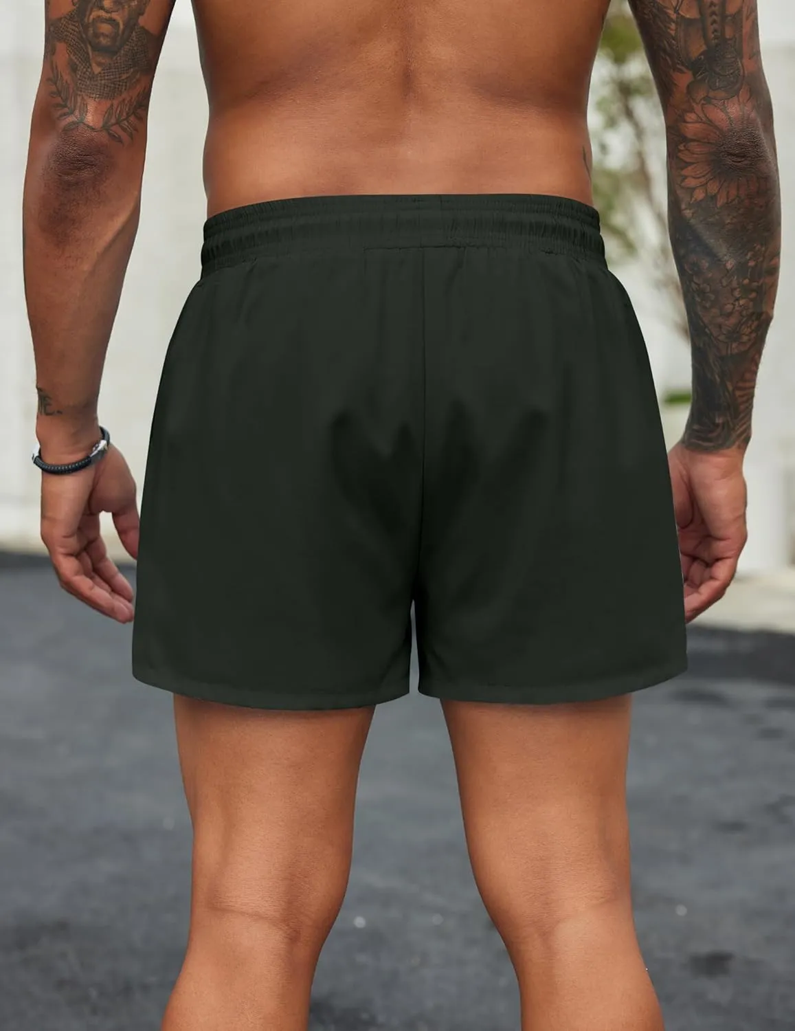 COOFANDY Men's Swim Trunks Quick Dry Bathing Suit with Pockets Swimwear Beach Board Short Swimsuit S-XXL