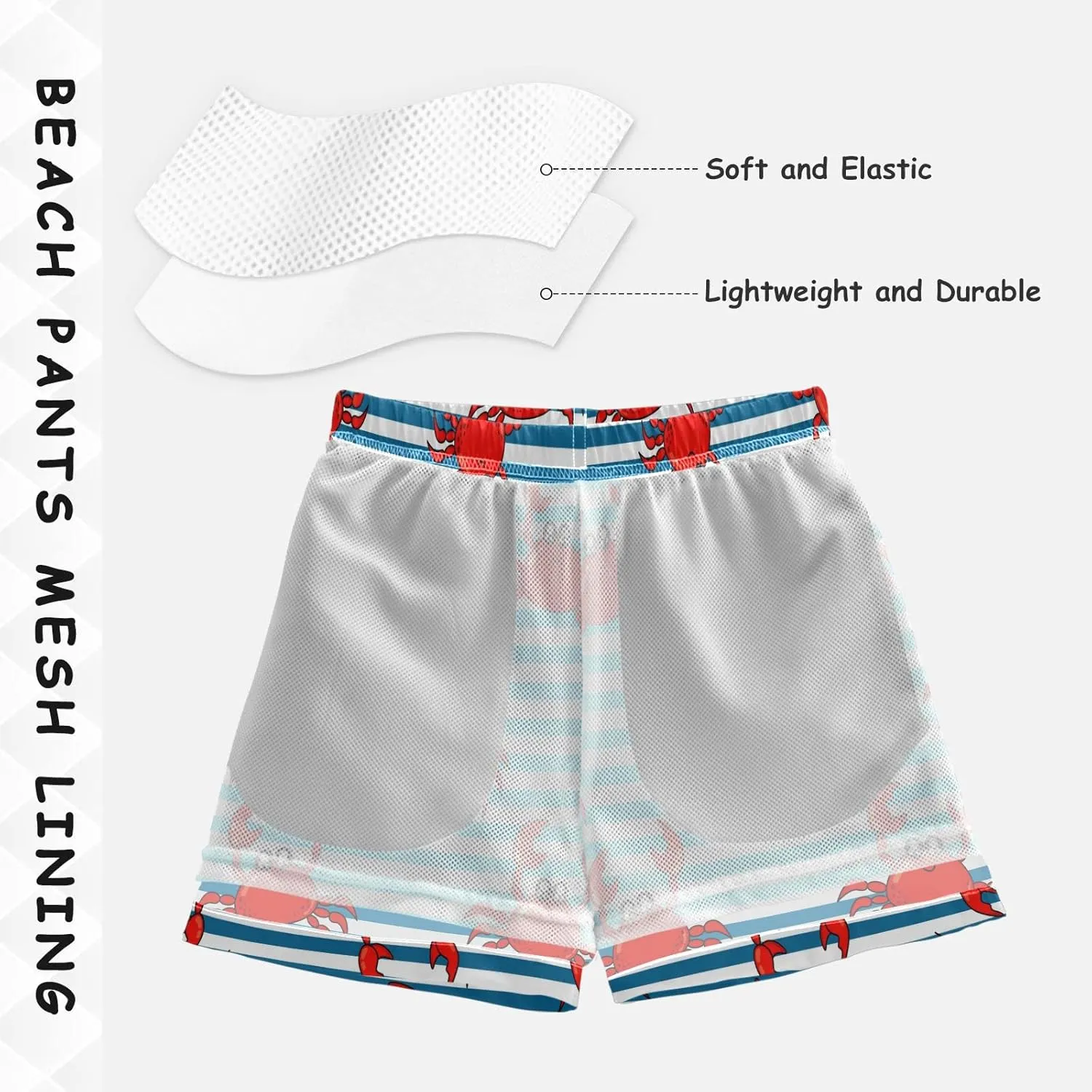 Dussdil Boy's Swim Trunks Kid's Toddler Swim Board Shorts Bathing Suits Swimwear Swimsuit for Boy
