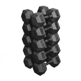 Element Fitness Virgin Hex Dumbbells 55/60/65/70/75 lb Set
