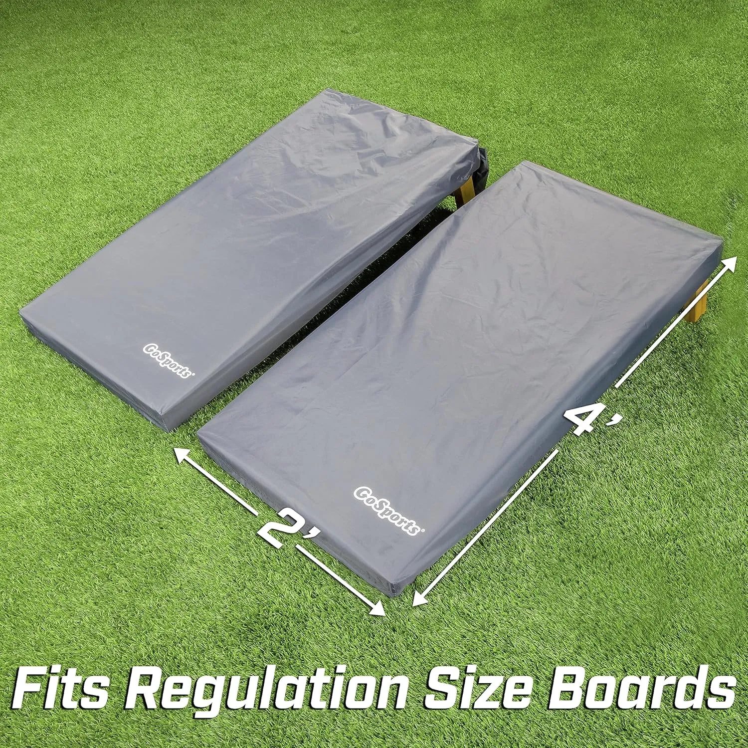 GoSports Cornhole Covers - 4 x 2 ft or 3 x 2 ft - Protects Your Boards & Bags