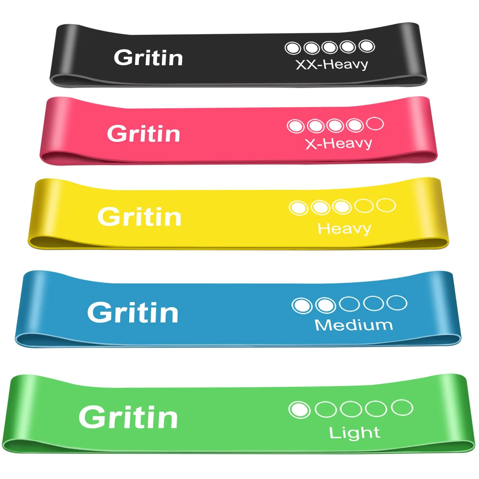 Gritin Resistance Bands, Exercise Bands Loop Bands