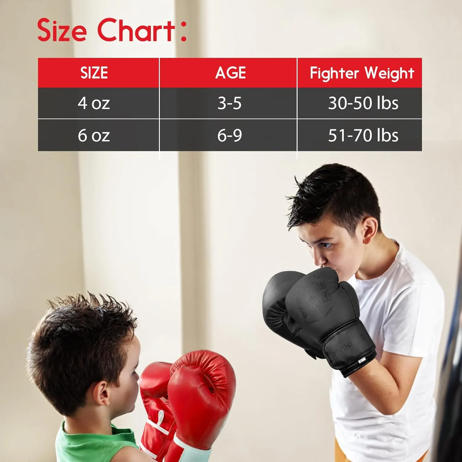 Kids Boxing Gloves for Boys and Girls,Youth Boxing Training Gloves for 3-15,Kids Sparring Boxing Gloves for Punching Bag, Kickboxing, Muay Thai, MMA
