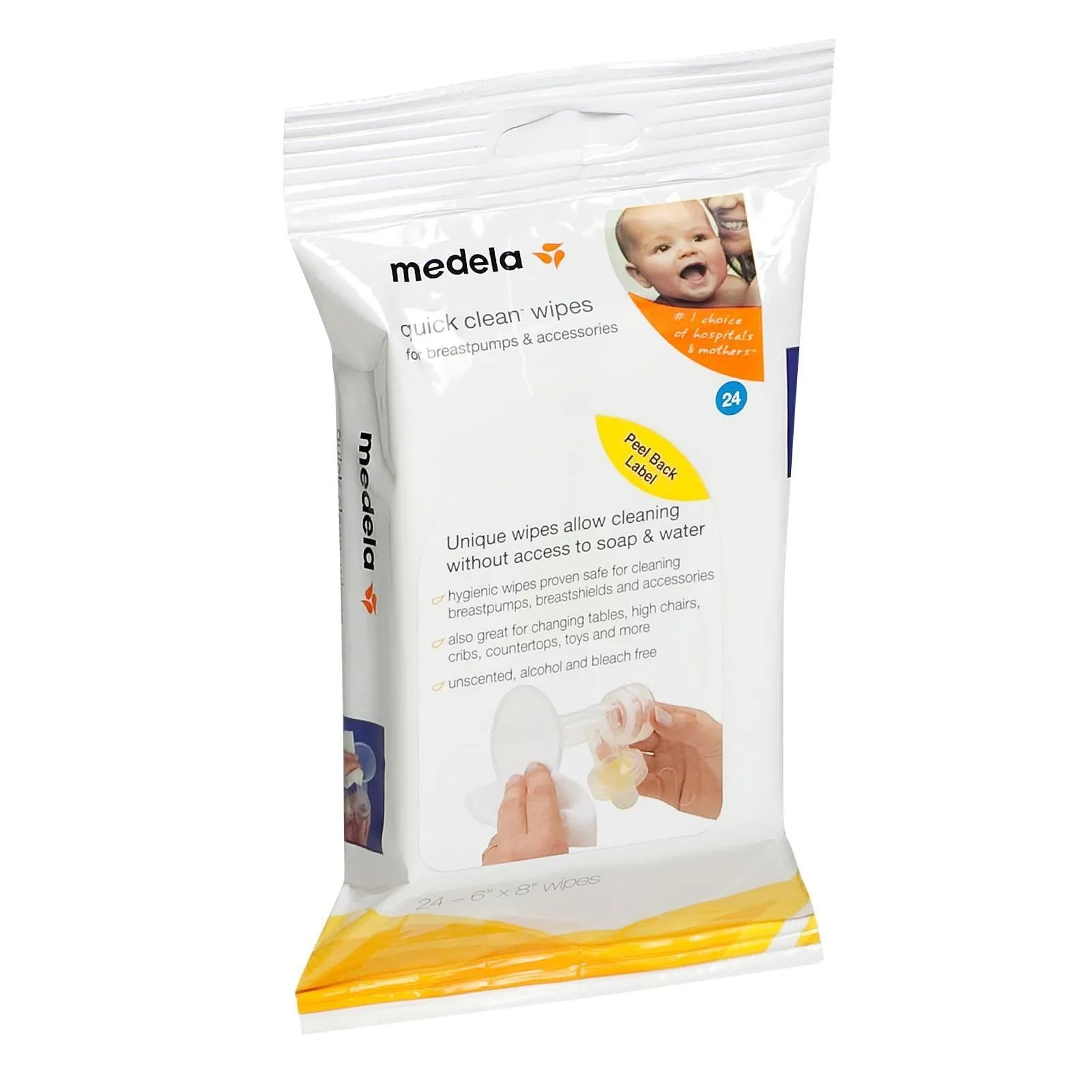 Medela Quick Clean Wipes - 24pk