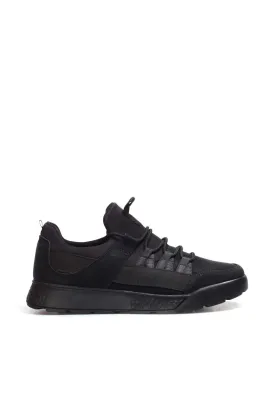 Men's Black Casual Running Shoes - Wessi