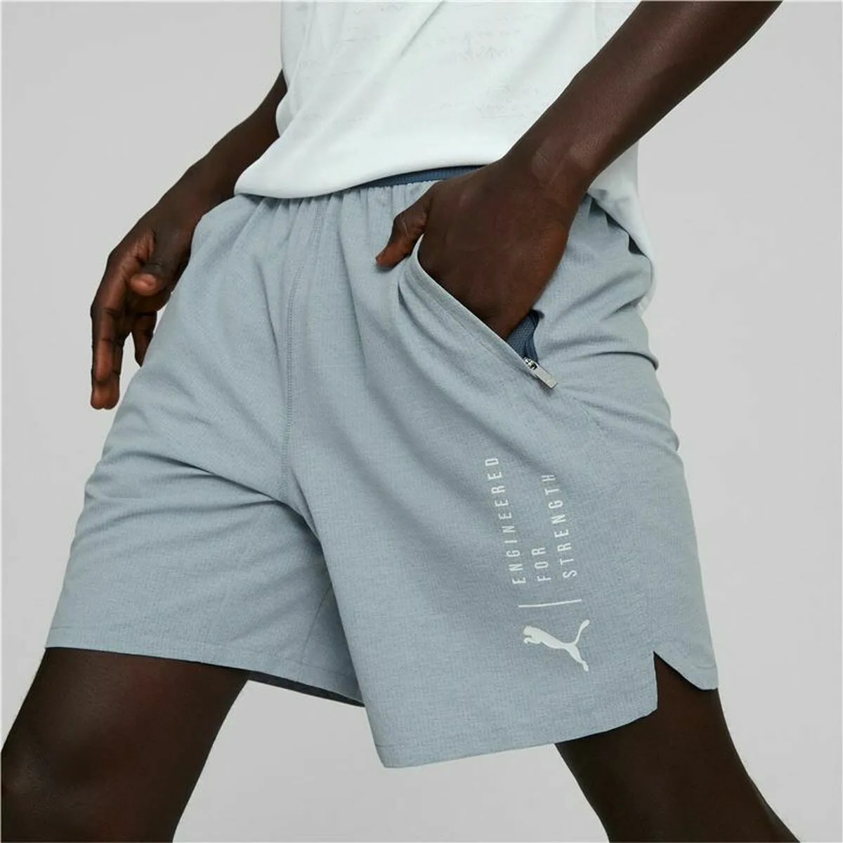 Men'S Sports Shorts Puma Train Ultraweave Grey