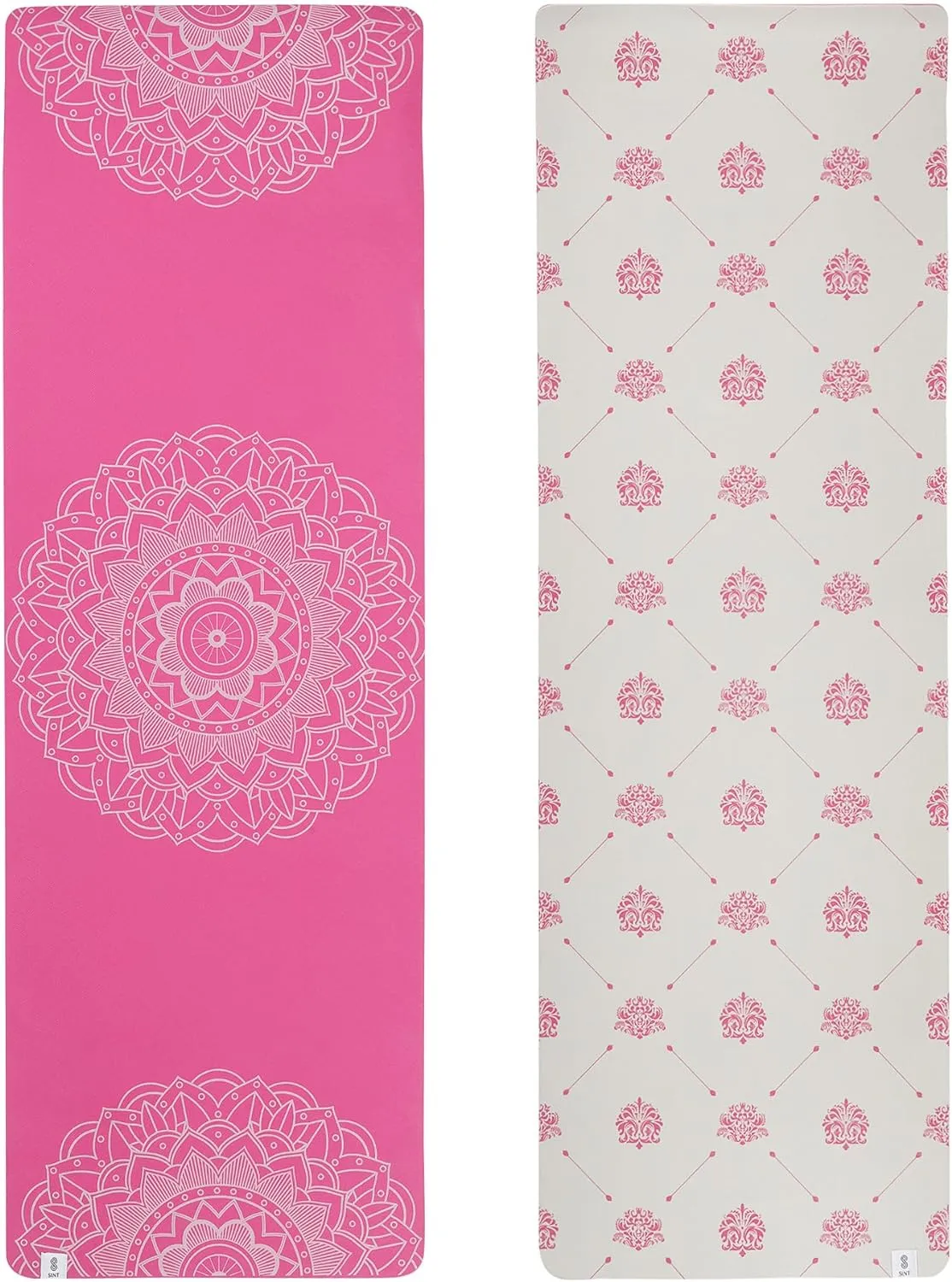 Premium 6mm Print Reversible Yoga Mat- Chakra Blush