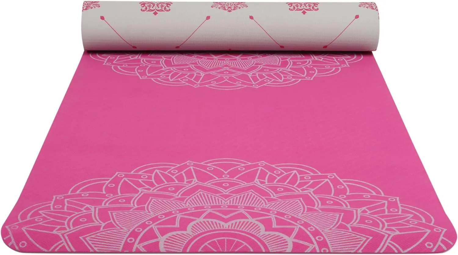 Premium 6mm Print Reversible Yoga Mat- Chakra Blush