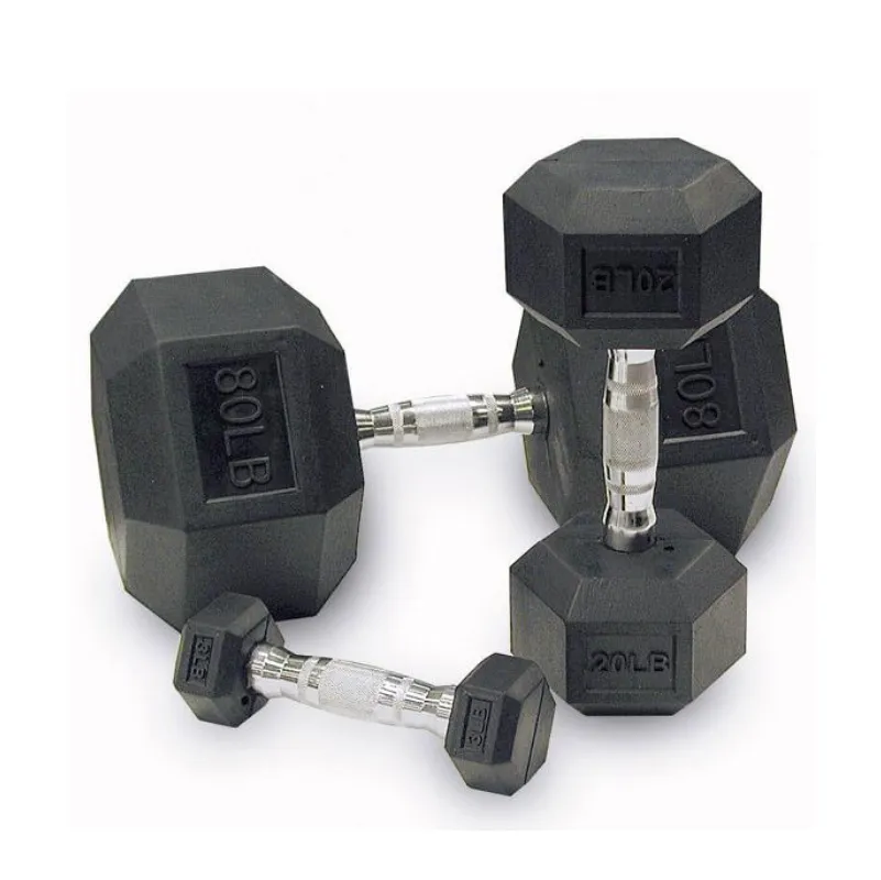 Rubber Hex Dumbbells Sets