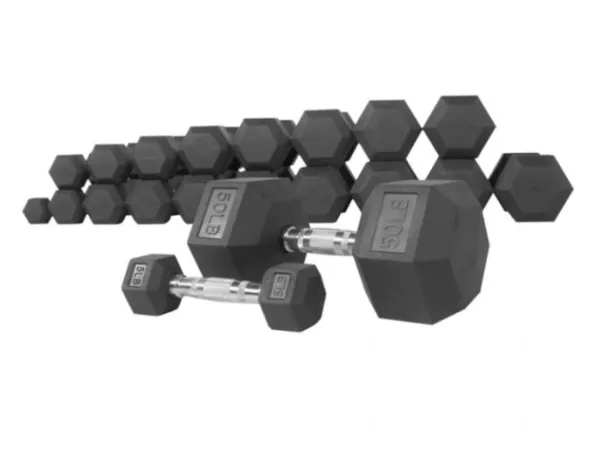 Rubber Hex Dumbbells Sets