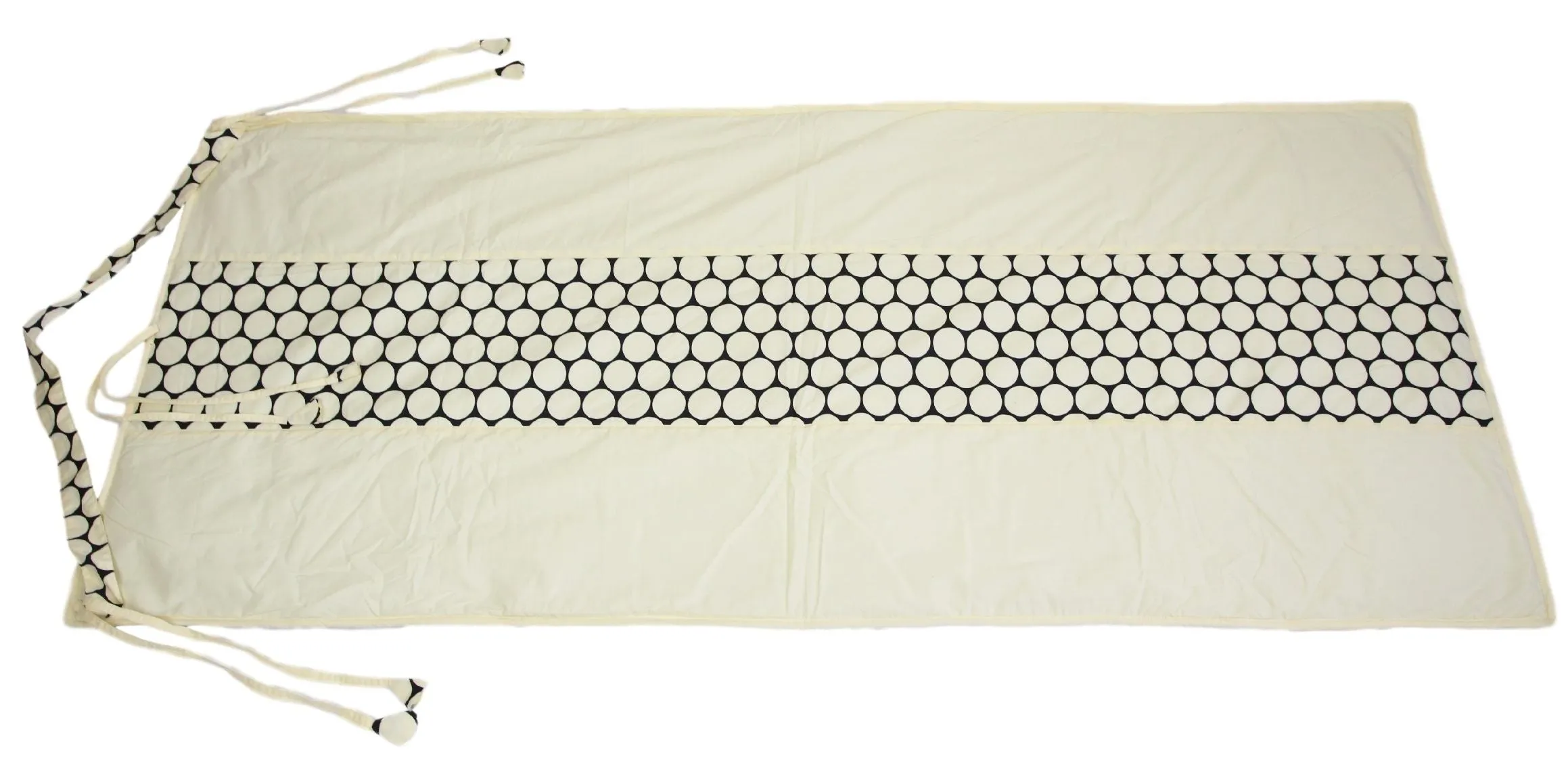 ShalinIndia Yogamat For Women And Girls Cotton Printed Reversible Cushioned,YMT02-6220,Cream,70X30 Inch