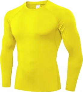 SPVISE 1 or 3 Pack Men's Compression Shirts Long Sleeve Workout Gym T-Shirt Running Top Cool Dry Sports Baselayer Undershirts