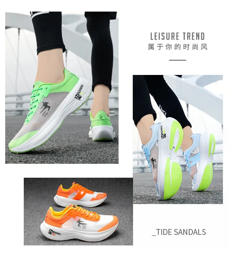 Super Light running shoes man P 2 full Palm Carbon Board running shoes race professional marathon sports shoes