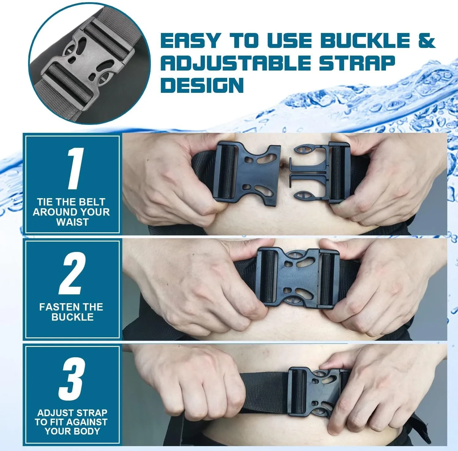 Swim Belt, Flotation Belt, Water Aerobics Belt, Swimming Belts for Adults, Pool Exercise Equipment for Adults and Children, Water Aerobic Equipment, Aqua Jogging