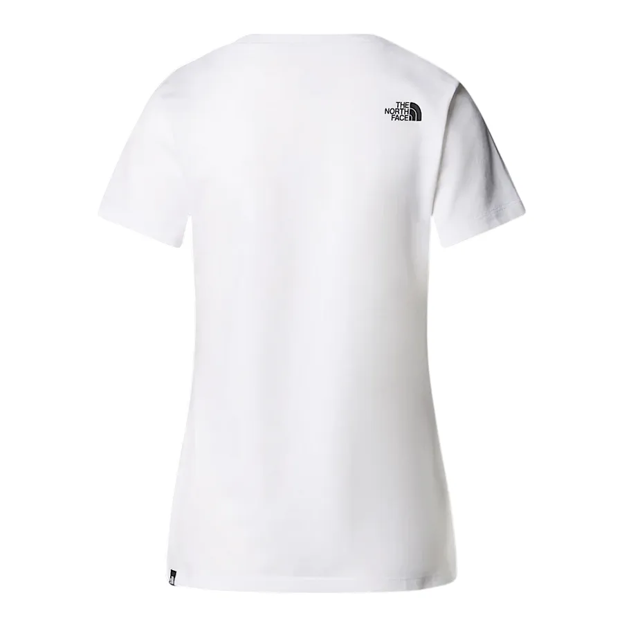 The North Face maglietta manica corta da donna Easy NF0A8A6DFN4 bianca