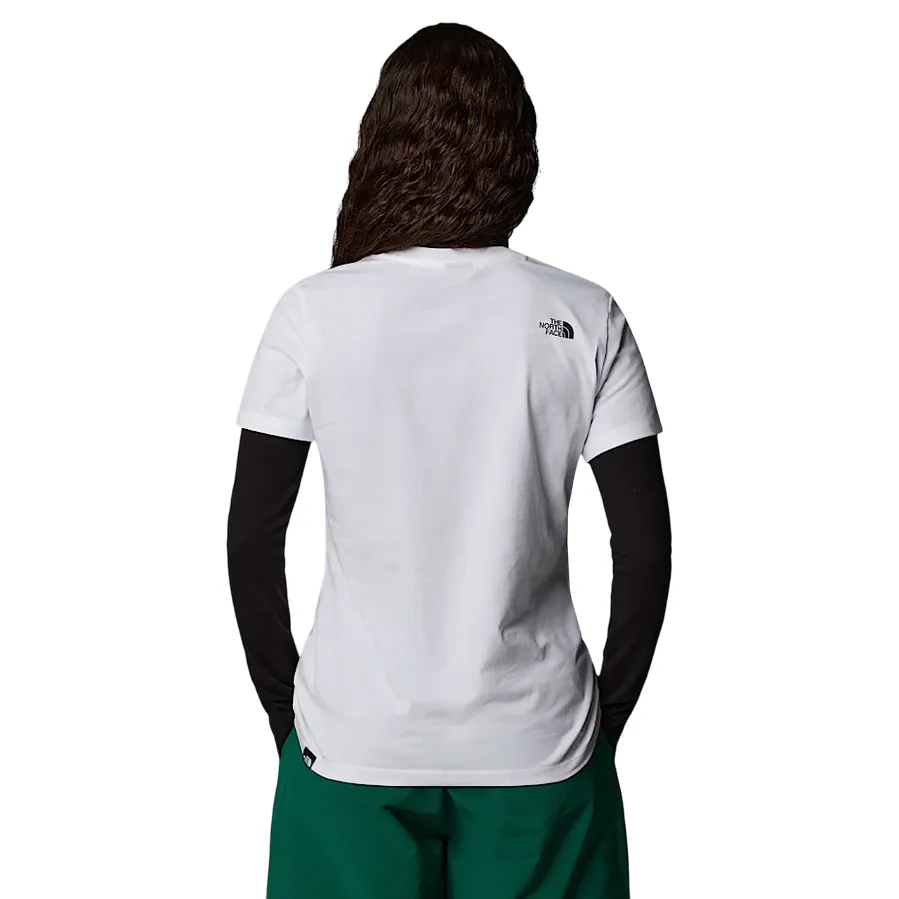 The North Face maglietta manica corta da donna Easy NF0A8A6DFN4 bianca