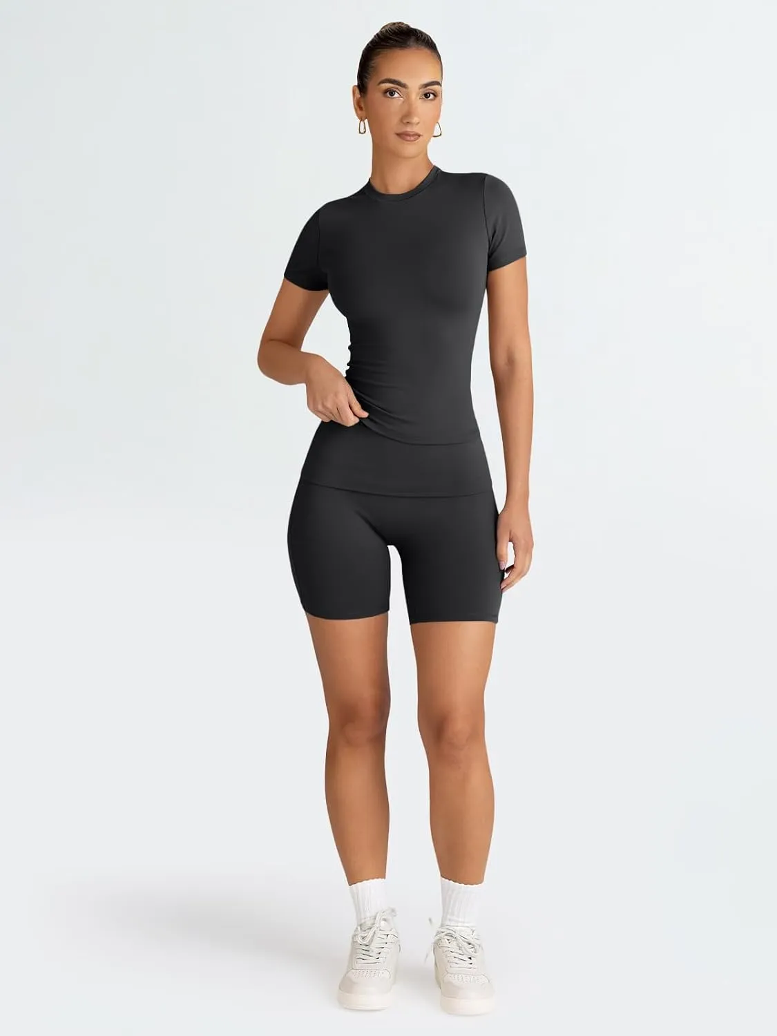Trendy Queen Womens 2 Piece Workout Sets Short Matching Lounge Sets Summer Clothes Going Out Gym Outfits