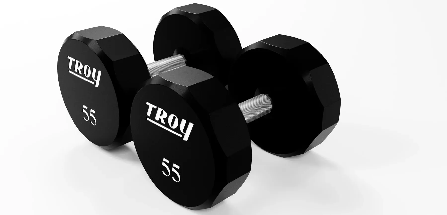 Troy TSD-U 12-Sided Urethane Encased Dumbbell Sets (Sold in 5lb Increments)