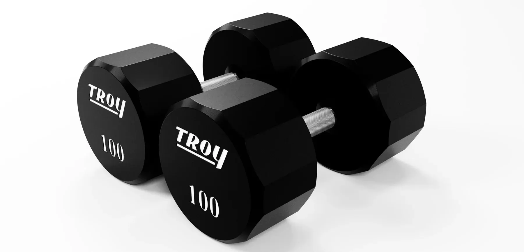 Troy TSD-U 12-Sided Urethane Encased Dumbbell Sets (Sold in 5lb Increments)