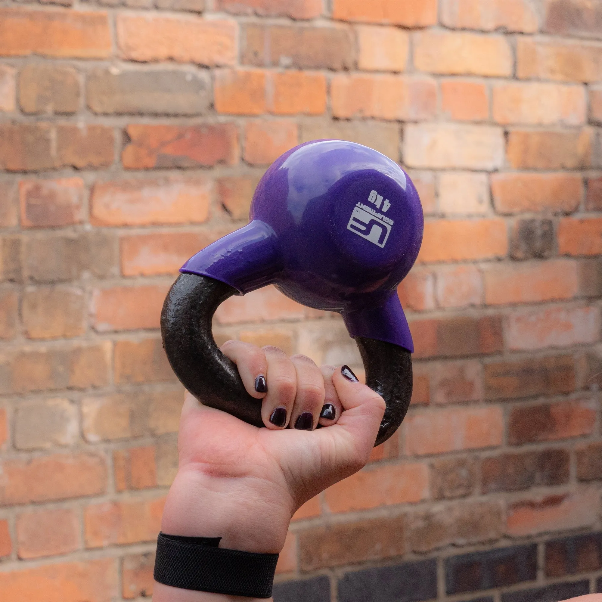 Vinyl Coated Cast Iron Kettlebell - 4KG