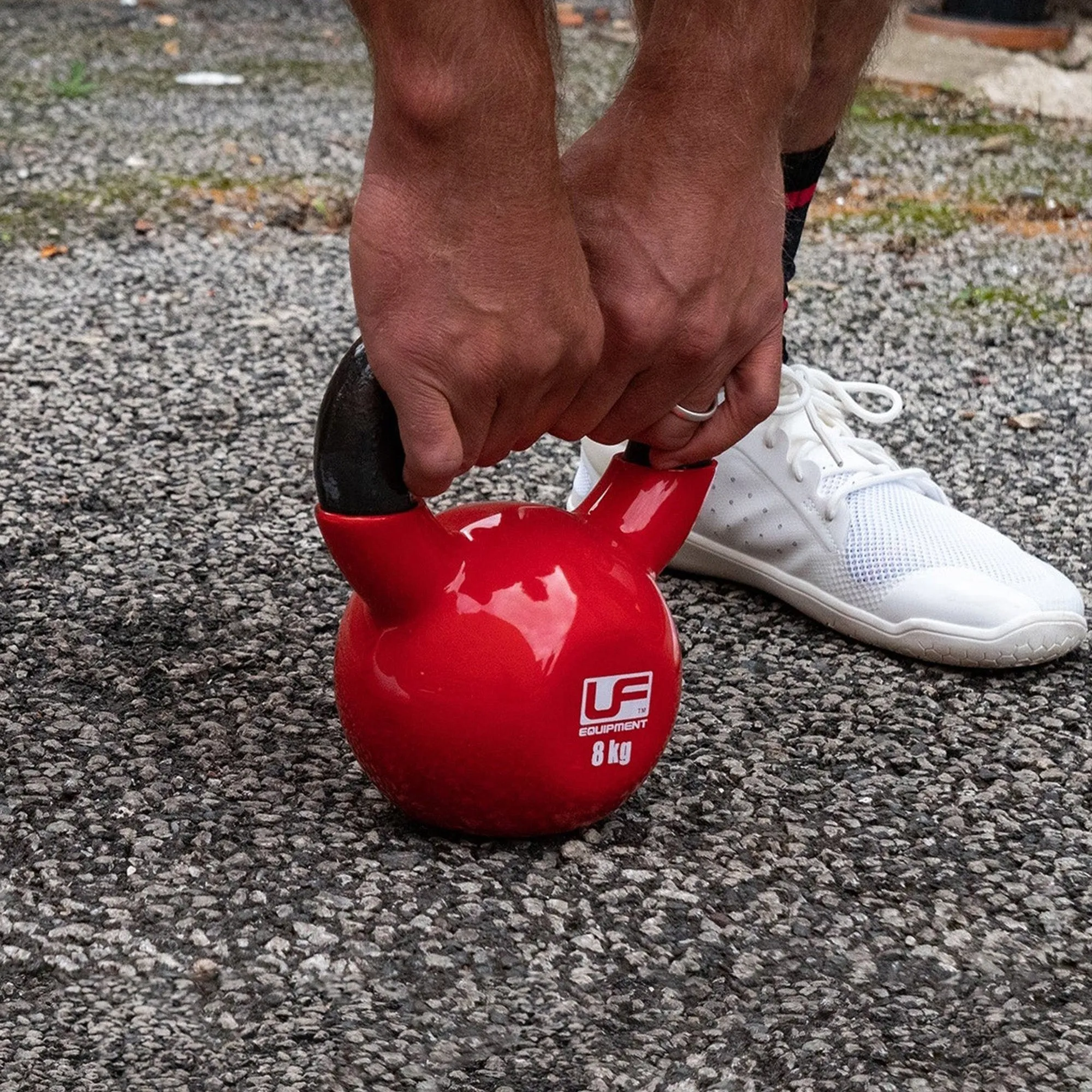 Vinyl Coated Cast Iron Kettlebell - 8KG