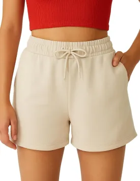 Womens Shorts - SweatShorts Workout Cotton Shorts for Woman Fashion Athletic Casual Summer Lounge Sweat Women
