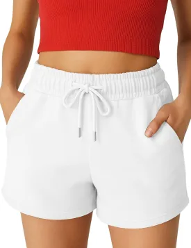 Womens Shorts - SweatShorts Workout Cotton Shorts for Woman Fashion Athletic Casual Summer Lounge Sweat Women
