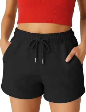 Womens Shorts - SweatShorts Workout Cotton Shorts for Woman Fashion Athletic Casual Summer Lounge Sweat Women