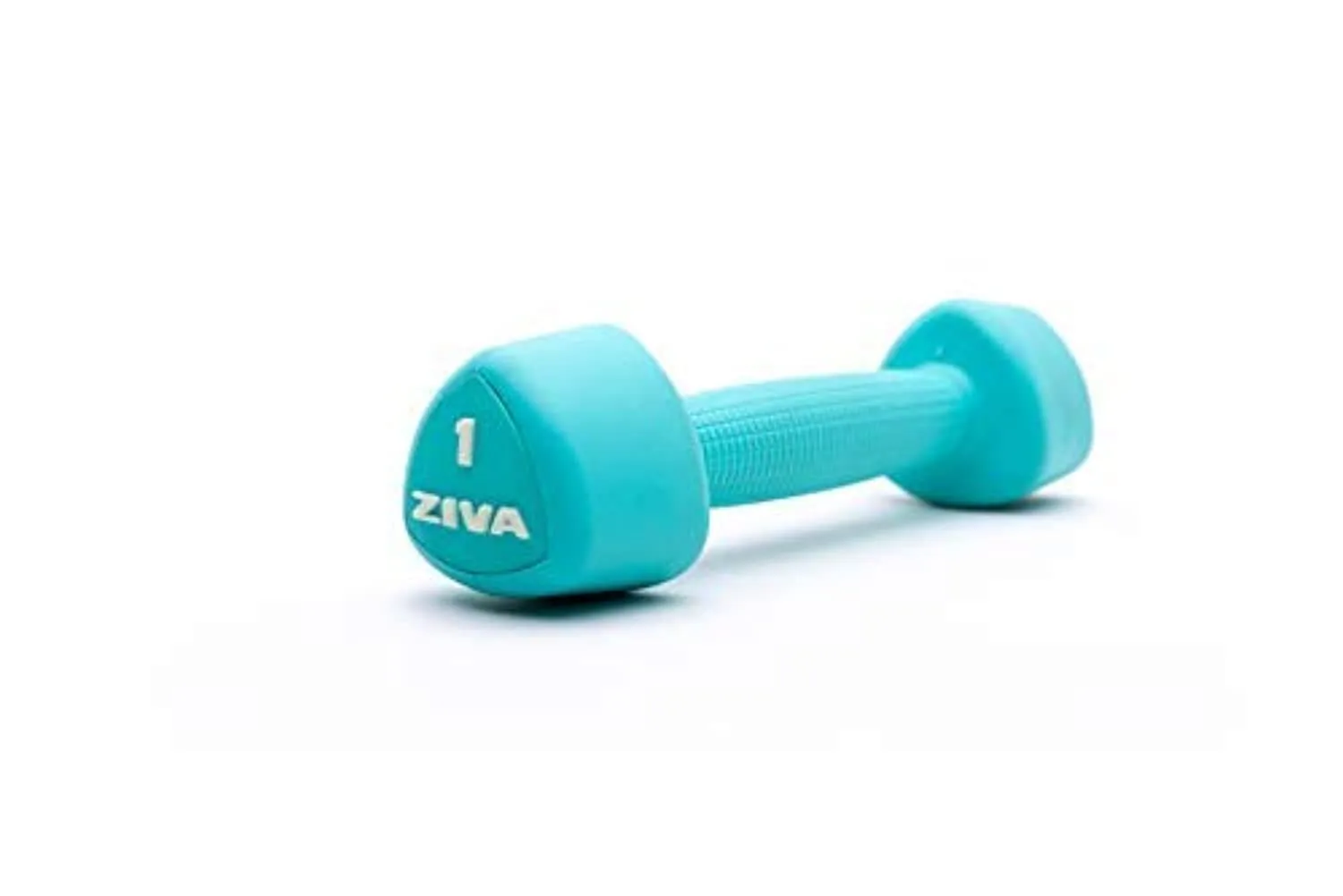 ZIVA Unisex's Chic Studio Tribell 1 kg Dumbbells, Turquoise, One Size