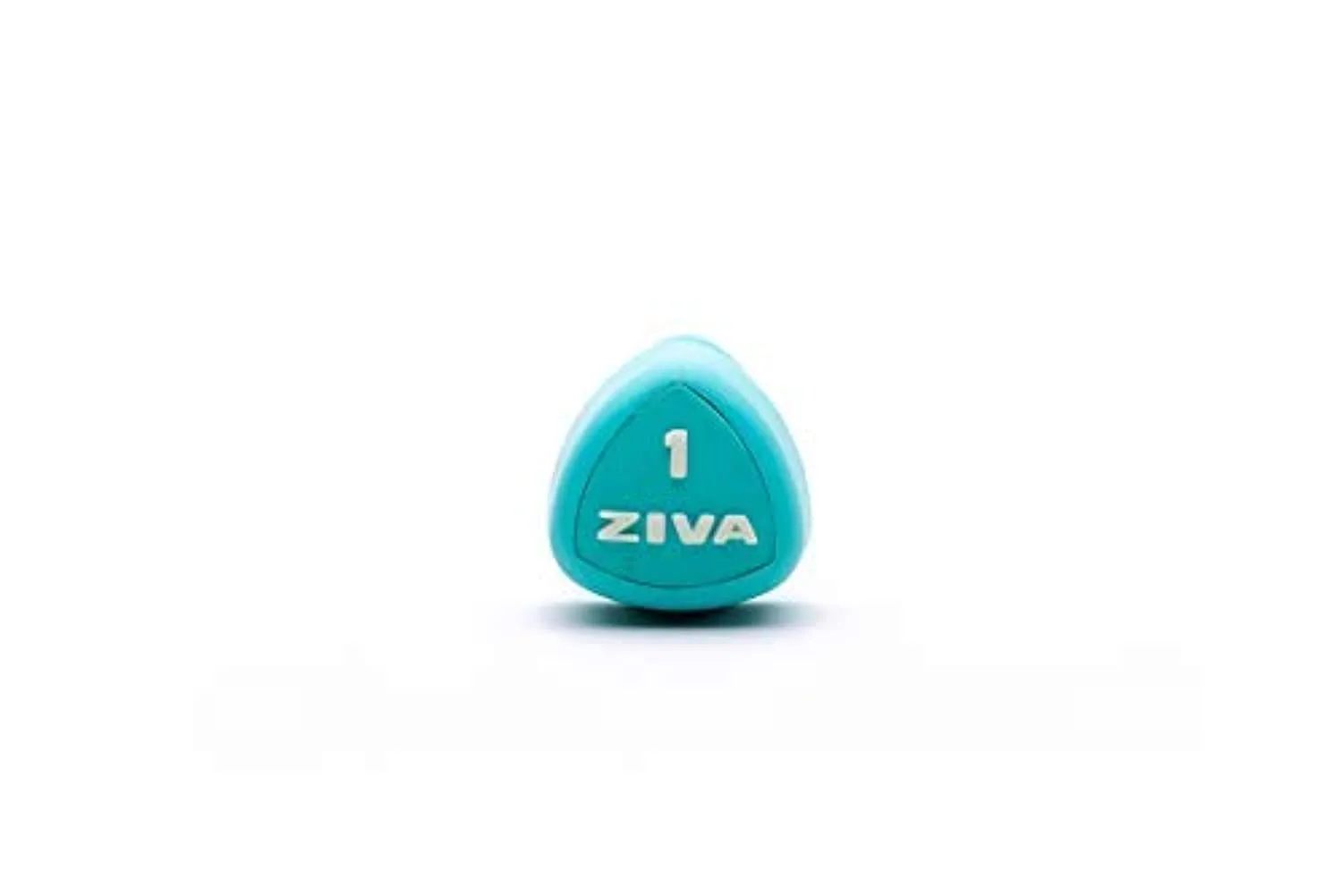 ZIVA Unisex's Chic Studio Tribell 1 kg Dumbbells, Turquoise, One Size
